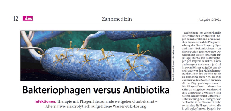 Artikel über Bakteriophagen versus Antibiotika